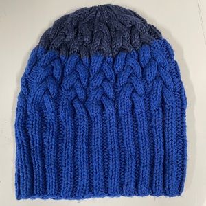 Handmade Blue Knit Hat